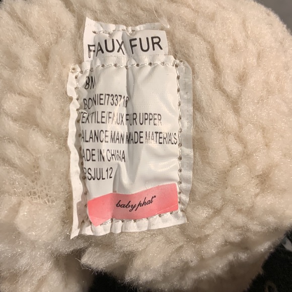 Baby Phat Bonnie Suede Platform Ankle Boots with Faux Fur NWOT - Picture 11 of 12